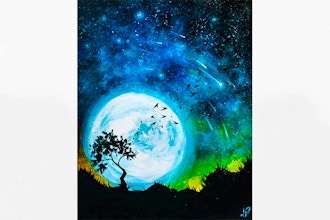 Paint Nite: Moonlit Starry Night II